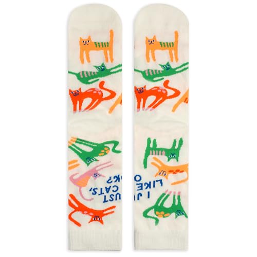 Lavley Women's Funny Socks Cute Novelty Gift for Women & Teens - color: Just Like Cats