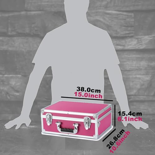 Collectable Trading Card Cases, Toploaders Storage Box, Magnetic Card Storage Hard Cabinet, Graded Card Storage Case, Sports & Trading Collector Storage Box（pink） - color: Pink, size: Large