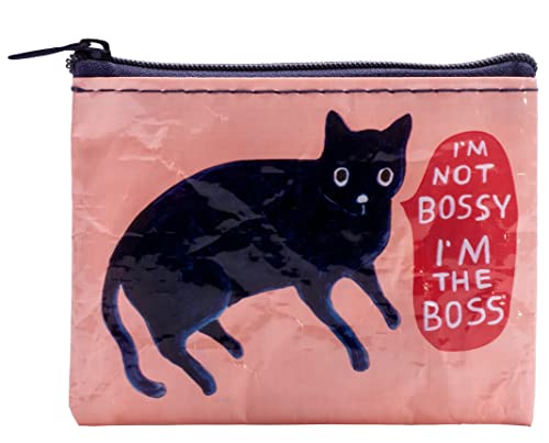 Blue Q Coin Purse - Cute Coin Pouch for Men & Women, Small Pouch Organizer - color: I'm Not Bossy, I'm The Boss
