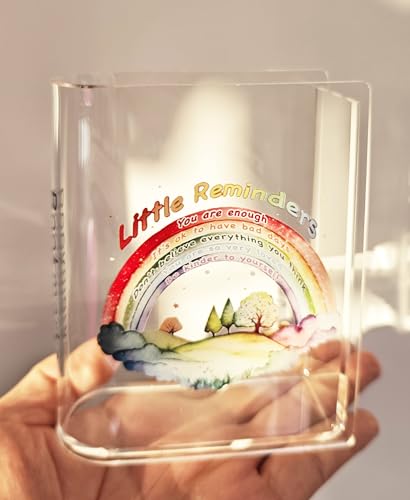 Book Shaped Bookmark Holder, Reading Accessories Gift for Book Lovers, Women, Librarians (Rainbow) - style: rainbow
