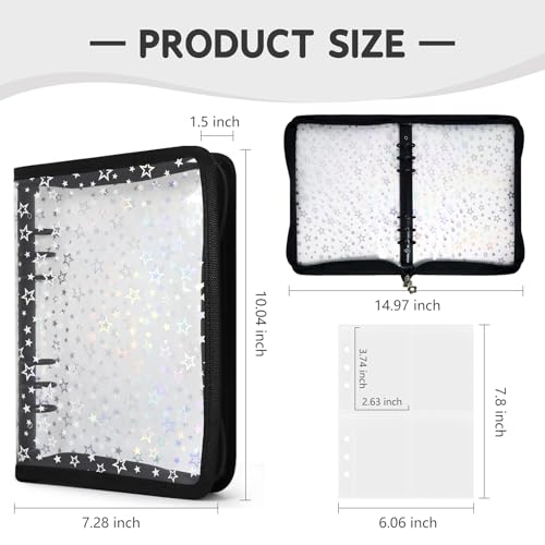 A5 Photocard Binder Holder Photo Card Storage Book 320 Pocket, Black - color: Black