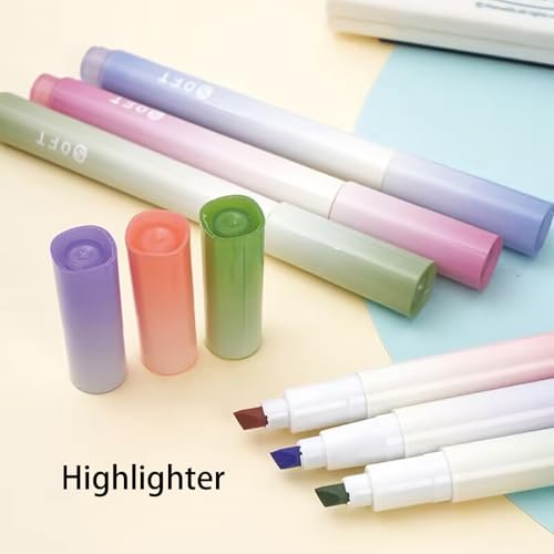 MOZXIRZ 6 Pcs Cute Purple Stationery Set for Women Back to School Supplies Office Supplies Including Gel Ink Pens 6-in-1 Ballpoint Pens Pencil Eraser (Purple) - color: Purple