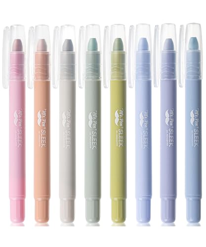 Mr. Pen- No Bleed Gel Highlighters, Assorted Colors, 8 Pack - color: Morandi & Vintage Colors, size: 8 Pack