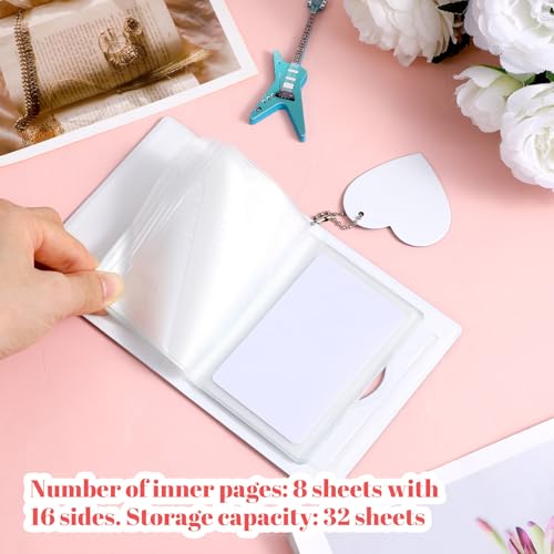 Photocard Album,3 Inch Mini Heart Hollow Photocard Binder,Black
