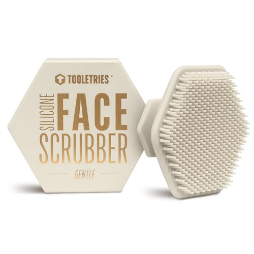 TOOLETRIES Silicone Face Scrubber, Facial Cleansing Brush - Sand - color: Sand