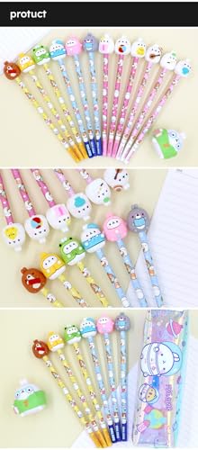LENITH White Rabbit Molang Mini Figure Pencil Set Korean Stationery 12ea 1 set Blue/From Korean Animation/몰랑 연필