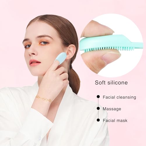 8 Pack Pore Brush for Face, Nose Scrubber for Removing Blackhead, Silicone Manual Facial Scrubber