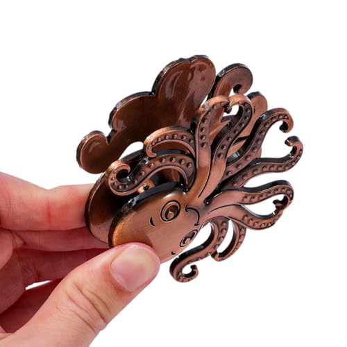 Vintage Ocean Bookmark Clip, 4 Color Starfish Shell Octopus for Book Lovers - color: Octopus Style D