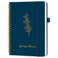 Taja Undated Weekly Planner, To Do List Notebook with Habit Tracker, A5 - color: i.Navy