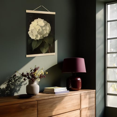You found a duck Vintage White Hydrangea Poster Wall Art Decor,Retro Hydrangea Wall Art,Flowers Linen Hanging Poster for Bedroom Living Room Office, Farmhouse18.5X14inch (HD012) - color: HD012