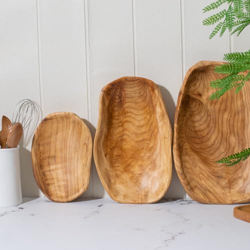 Root Wood Dish, Party Platter and Tray for Sandwich Bread Serving, appetizer display, Vintage ring dish, Hand Carved Artworks (8 inch - 10 inch) - color: 8-10in Root Platter