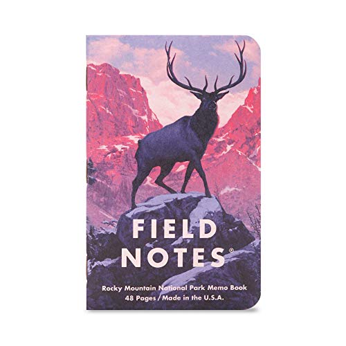 Field Notes: National Parks Series (Series C - Rocky Mountain, Great Smoky Mountains, Yellowstone) - Graph Paper Memo Book 3-Pack - 3.5 x 5.5 Inch - color: Series C - Rocky Mountain, Great Smoky Mountains, Yellowstone