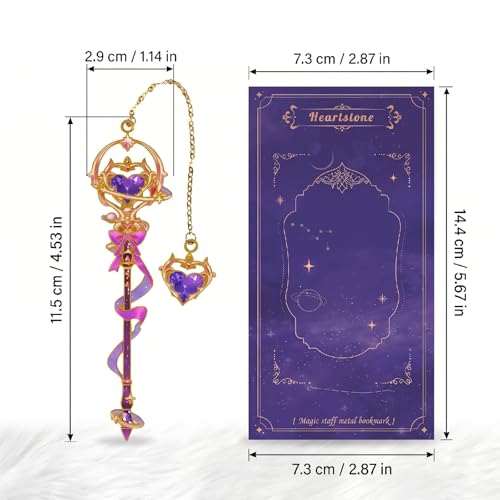 4 PCS Fantasy Wand Bookmarks, Magic Metal Book Marks for Reading Women, Girls, Birthday Christmas Gifts - style: Wand Bookmarks