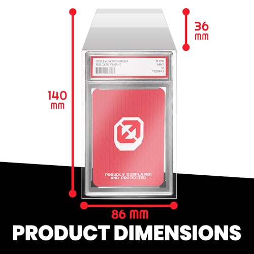 EVORETRO PSA Graded Card Sleeves, PSA Slab Protector for Graded Cards - size: PSA Graded Resealable Sleeves (Pack of 100)