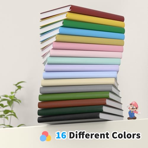 Oucaru Bulk 24 Pack A5 Lined Journal Notebook Set, 180 Pages 100 GSM Paper - color: Brown, size: 24 Pack