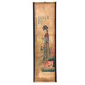 Wall Art Poster Prints Painting Paper Scroll Decor Chinese Beauty Lady - color: A1