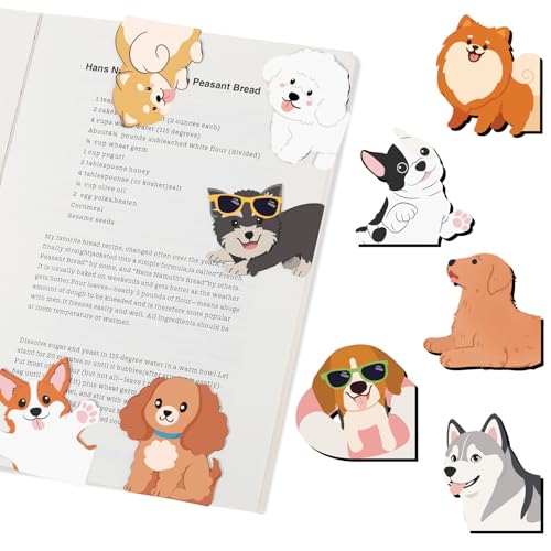 10 Pcs Dog Magnetic Bookmarks, Cute Animal Page Markers for Reading - color: Dog