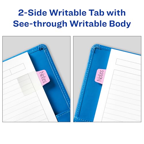 Avery Mini Ultra Tabs, 1" x 1.5" Repositionable, 40 Pastel Tabs