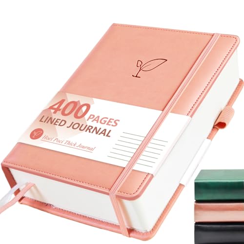 Hoci Poci 400 Pages Lined Journal Notebook, 5.8" x 8.4", Pink - color: Pink, size: Lined-400 Pages (5.7"×8.3")