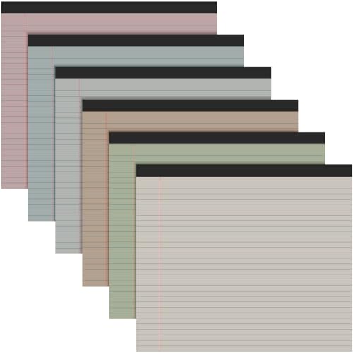 Lincia 6 Pcs Legal Pads Landscape Notebook, Sweet Color - color: Sweet Color