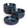 famiware Ceramic Soy Sauce Dish, 3oz Dipping Bowls Set of 6, Midnight Blue - color: Midnight Blue, style: Nature
