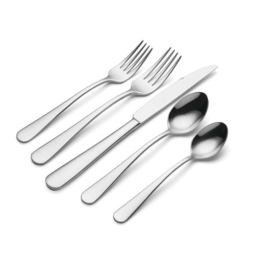 Oneida Silverware, Chapman Everyday Flatware 1-Piece Salad Fork, Service For 1, 18/0 Stainless Steel, Rust Resistance, Dishwasher Safe, 7.1"L x 0.9"W (Silver, 1 Piece) - style: Salad Forks