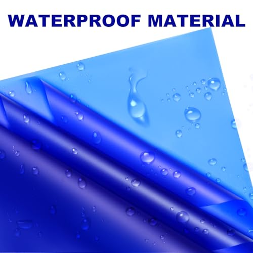 CCIJESW 20 Sheets Flower Bouquet Wrapping Paper Pure Dark Blue - color: 005-Slightly Transparent Blue