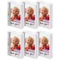 WINKINE 2x3 Mini Picture Frame for Fujifilm Instax Mini 12/41/99 Films - color: White, size: 6 pack