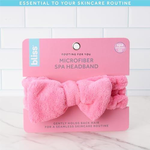 Bliss Microfiber Spa Headband for Face Washing - 2-Pack - Hydrating Formula - size: 1 Count (Pack of 2)