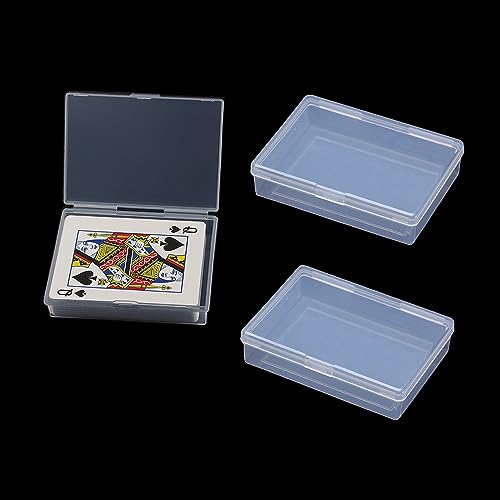 Playing Card Case 3Pcs Plastic Playing Card Box Holder Storage Organizer - style: 3pcs for Poker Size