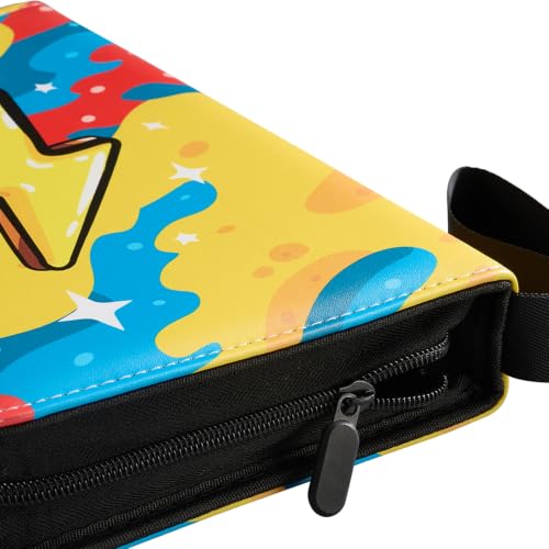 Card Binder 720 Pockets, 9-Pocket Trading Card Binder with 40 Sleeves, Zipper Card Holder Album for TCG, MTG, Baseball, Football and Sports Cards, Yellow - color: Yellow, size: 720 Pockets