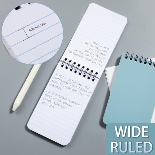 QiCheng Pocket Notebook Mini Notepad Small Spiral Notebooks 3X5Inch - size: 12-1