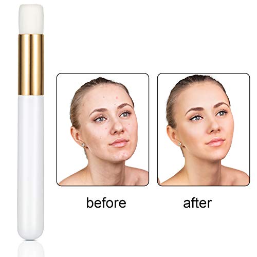 20 Pieces Lash Shampoo Brushes, Peel Off Blackhead Remover Tool, Nose Pore Deep Cleaning Brush, Facial Cleansing, Eyelash Extensions Washing (White) - color: White