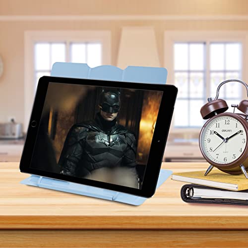 Metal Book Stand Adjustable Book Holder for Reading - color: Full Blue