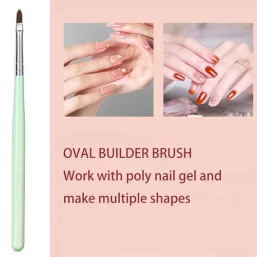 Faiteary Nail Brush Set with Nail Art Polish Brushes Builder Gel Brush