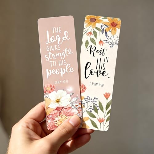 Bible Bookmarks, Christian Vintage Floral Book Marks for Women - style: Christian