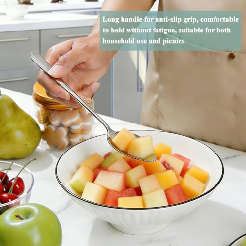 Berglander Grapefruit Spoons and Grapefruit Knife 5 Pieces, Stainless Steel Grapefruit Spoon Utensil Set, Serrated Edge Thick Handle Tool for Grapefruit, Kiwi, Apple, Citrus Fruit & Dessert