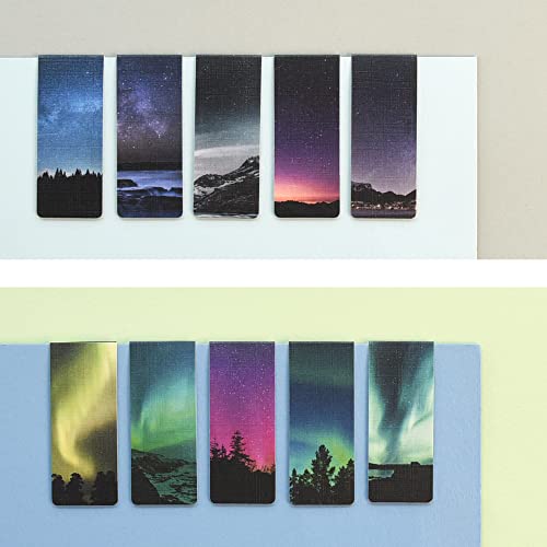 Monolike Magnetic Bookmarks Night Sky ver.1 + ver.2, 10 Pieces - color: Night Sky Ver.1 + Ver.2