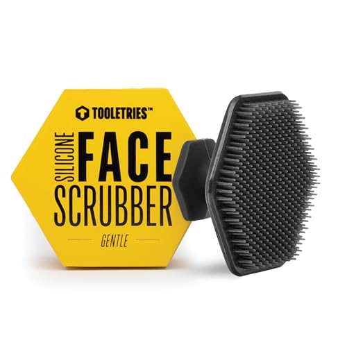 TOOLETRIES Silicone Face Scrubber, Facial Cleansing Brush - Charcoal - color: Charcoal
