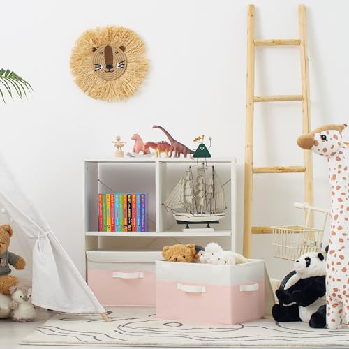 GRANNY SAYS Memory Keepsake Storage Box, Fabric Storage Bins with Lids - color: Pink, size: Large