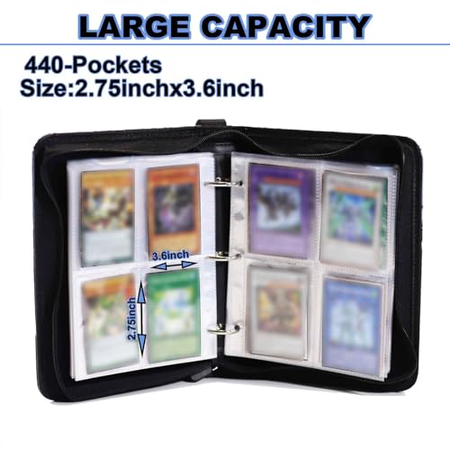 Kpop Photocard Binder Holder 440 Pockets Album A5 3 Ring Binder Pages - color: A-Classic-440 Pockets