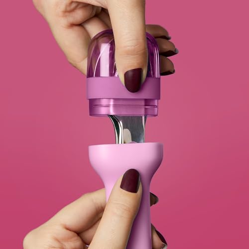 Zoku Pocket Utensil Set Stainless Steel Fork, Knife, and Spoon in Case Purple - color: Purple