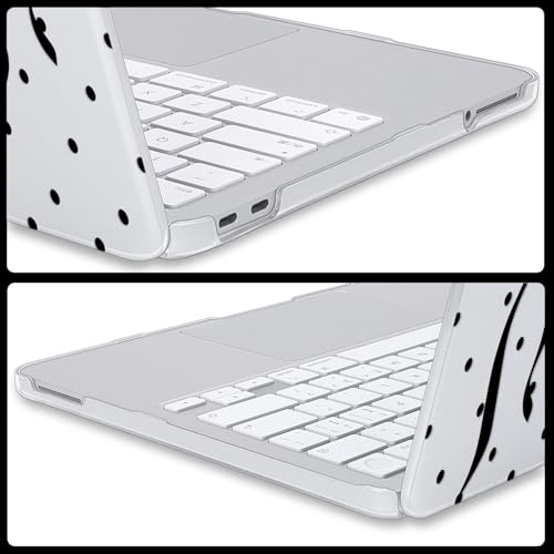 Ultra-Light Bow & Polka Dot Case for 2026 MacBook Neo 13 Inch A3404 - color: Bow & Polka Dots