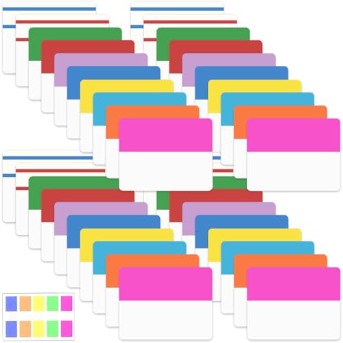 ELII 900 Pcs 2 Inch Sticky Index Tabs - Colorful Writable Book Tabs - color: Vibrant, size: 900