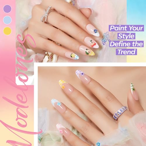 modelones Gel Nail Polish Set Glitter Nude 32PCS 28Colors Red Green Purple - color: A1-Color Story