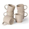 famiware Coffee Mugs Set of 6, 13 oz Mug Set, Ceramic Cup Set with Handle - color: Constellation-Cinnamon Brown, size: 6 Count (Pack of 1)