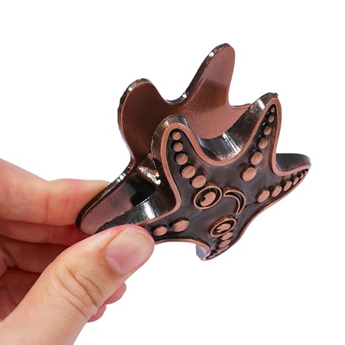 Vintage Ocean Bookmark Clip, 4 Color Starfish Shell Octopus for Book Lovers - color: Starfish Style D