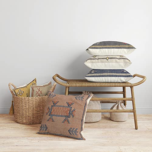 Trade Star Cotton Kilim Pillow Cover Throw Cushion Cover Sabra Kilim Pillow Cover Pure Cotton Farmhouse Cushion Case for Home Decor Spring Breathable Fall Decor Cushion Case Hand Crafted - color: Pattern 10