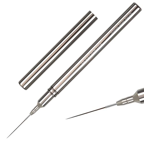 Metallic Nail Art Pen & Liner Brush Set, UV Gel Polish Painting Nail Design Tools for Crisp Long Lines, Tiny Details & Fine Drawing, Manicures Brushes for Women (Sizes 20mm) - color: Liner Brushes (20mm)