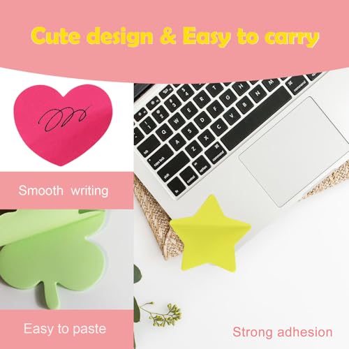 16 Pads Cute Sticky Notes, Fun Notes Memo Pads Back to School Supplies Notes Page School Tab for School Office